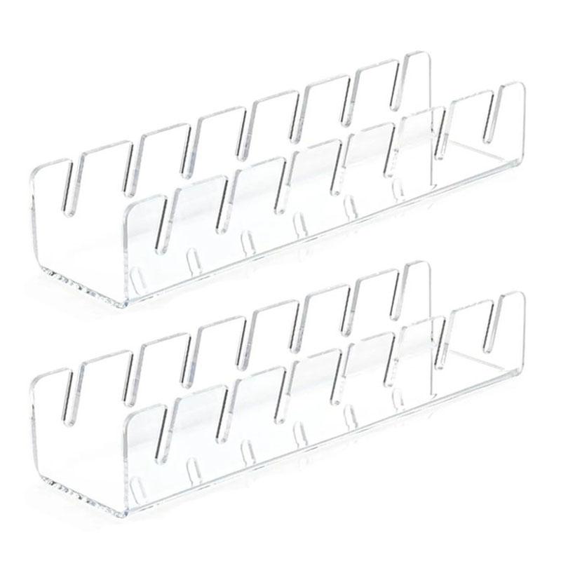 7-Slots Caps Holder Baseball Cap Display Rack Clear Acrylic Hat Holder Home Closet Organization Cap Storage Rack Store Decoratio