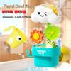 Telescopic Snail Spin-and-Play Water Sprinkler Baby Bath Toy