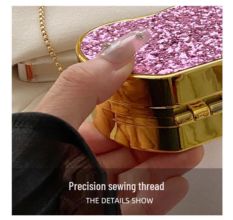 Acrylic Sequin Lipstick Bag 2025: Versatile Women's Chain Crossbody