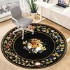 1PC Floral Decorative Chair Carpet for Office Non-Slip, Lightweight, Machine Washable Rug for Office, Sleeping, Room - Holiday Decoryy251009085