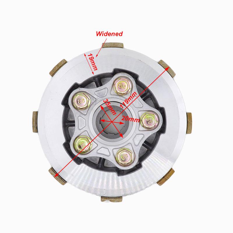 Motorcycle 5 Column Enhanced Clutch 6pcs Friction DIsc Center Outer Clutch Assy for CG150 CG175 CG200 CG250 Tricylcle Buggy ATV