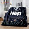 Ρετρό Μουσικό Συγκρότημα 3D L-Linkin-Park Μαλακές Κουβέρτες, Κουβέρτα για Ζέσταμα Άνετη Κουβέρτα για Πικνίκ Κρεβάτια Καναπέ Σπίτι Υπνοδωμάτιο Παιδί