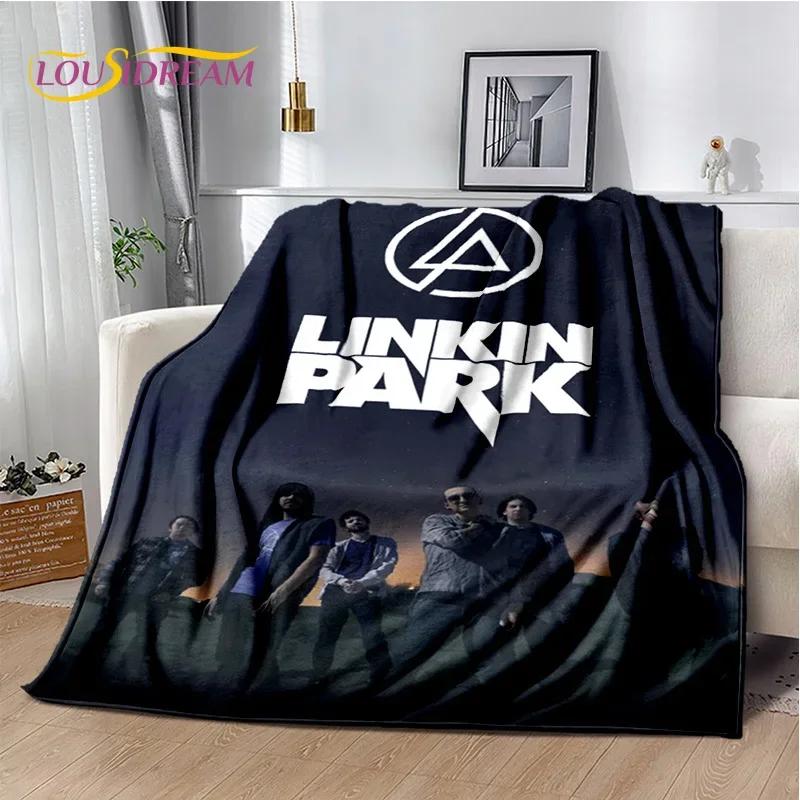 Ρετρό Μουσικό Συγκρότημα 3D L-Linkin-Park Μαλακές Κουβέρτες, Κουβέρτα για Ζέσταμα Άνετη Κουβέρτα για Πικνίκ Κρεβάτια Καναπέ Σπίτι Υπνοδωμάτιο Παιδί