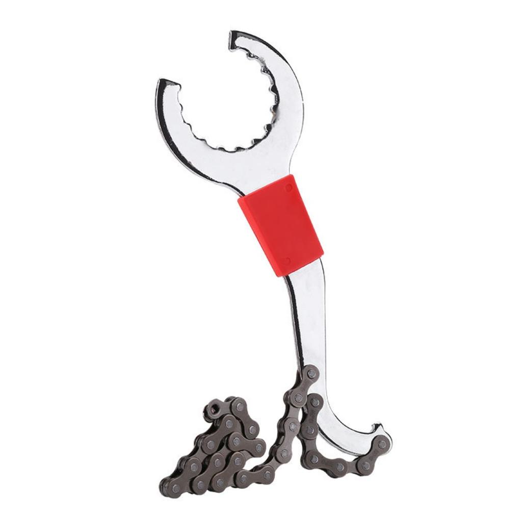 Dismantling the central axle teeth disc, flywheel, bicycle, mountain bike tool, chain cutter, hexagonal wrench, spoke wrench bracket