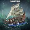 2000+PCS MOC Pirate Ship Series Assembly Building Blocks Model With Lighting Assembly Children's Toys Gift Home Ornaments