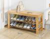 Bamboo Shoe Shelf - Multi-layer Dustproof Rack for Home & Dormitory