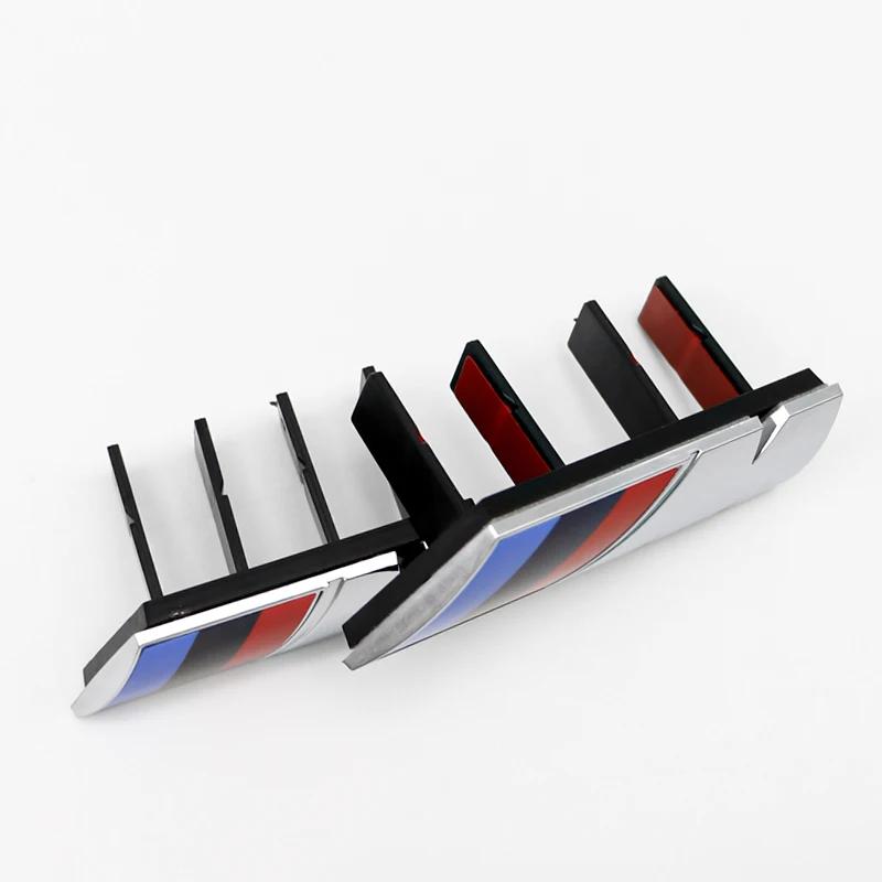 3D ABS M Logo Front Grille Badge Body Decorative Sticker Car Modification Accessories For BMW M Logo X1 X2 X3 X4 X5 X6 F48 G01 EU4