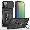 Heavy-duty Armored 2-in-1 Fall-proof Case for Iphone 16 15 14 13 12 Pro Max 11 Lens Protection Ring Holder Phone Case