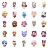 50 Cute Hand-Drawn Cartoon Girls Graffiti Stickers Decorating Luggage Helmet Skateboard Ice
