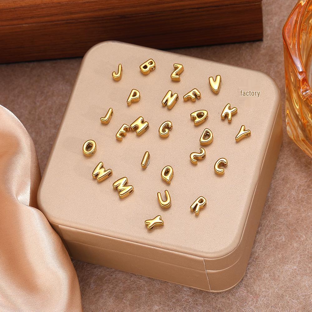 Stylish Stainless Steel English Letter Pendant Accessory