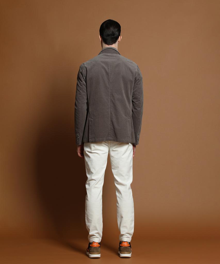 Panicale Charcoal Slim Fit Corduroy Jacket