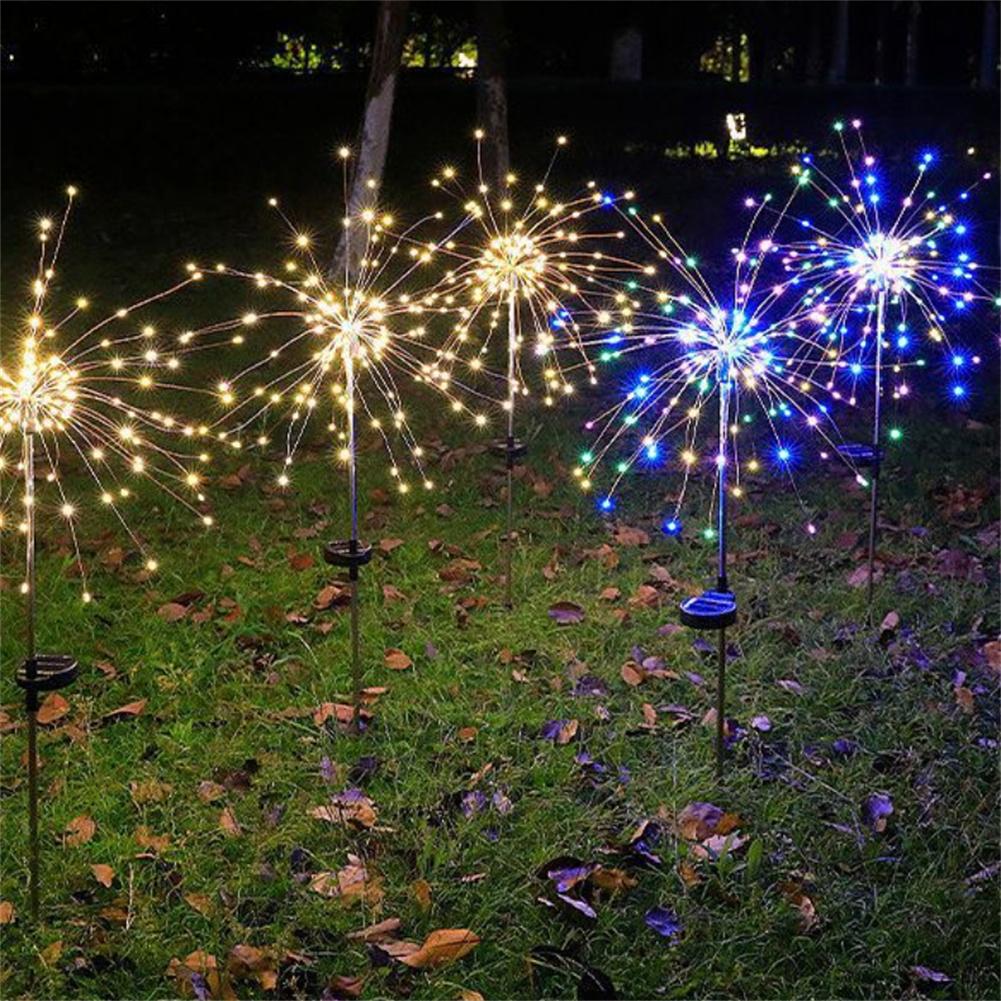 Solar Firework Light 90/120/150 LED Lights Outdoor Firework Solar Garden Decorative Lights Waterproof