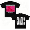 Summer New Fashion Tshirt Madonna Confessions II Album Cotton Unisex Shirt Gothic Cotton Oversize Comfortable  Casual