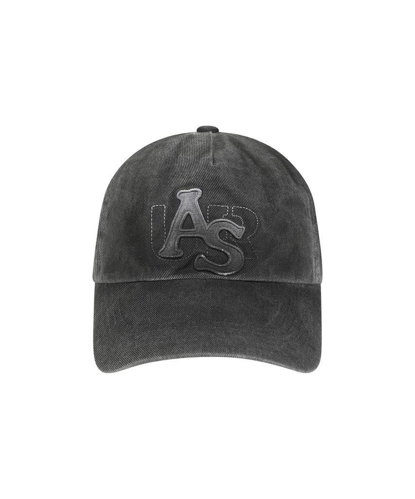 Aejeuyua Washed Logo Ball Cap Black