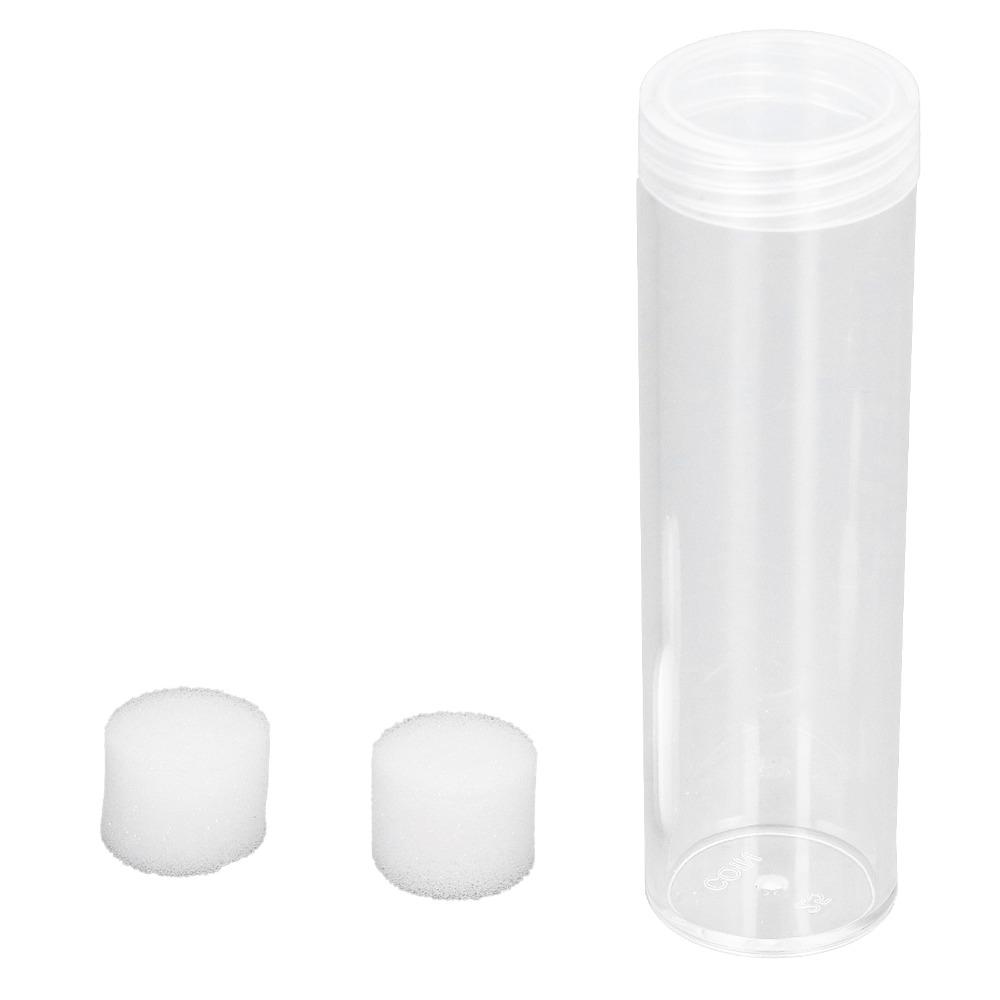 10pcs Round Coin Storage Tubes Plastic Screw On Lid Plastic Coin Tubes Clear Reusable Coin Collection Tubes Commemorative Coins
