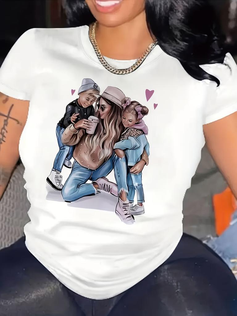 Mom with kids T-shirt