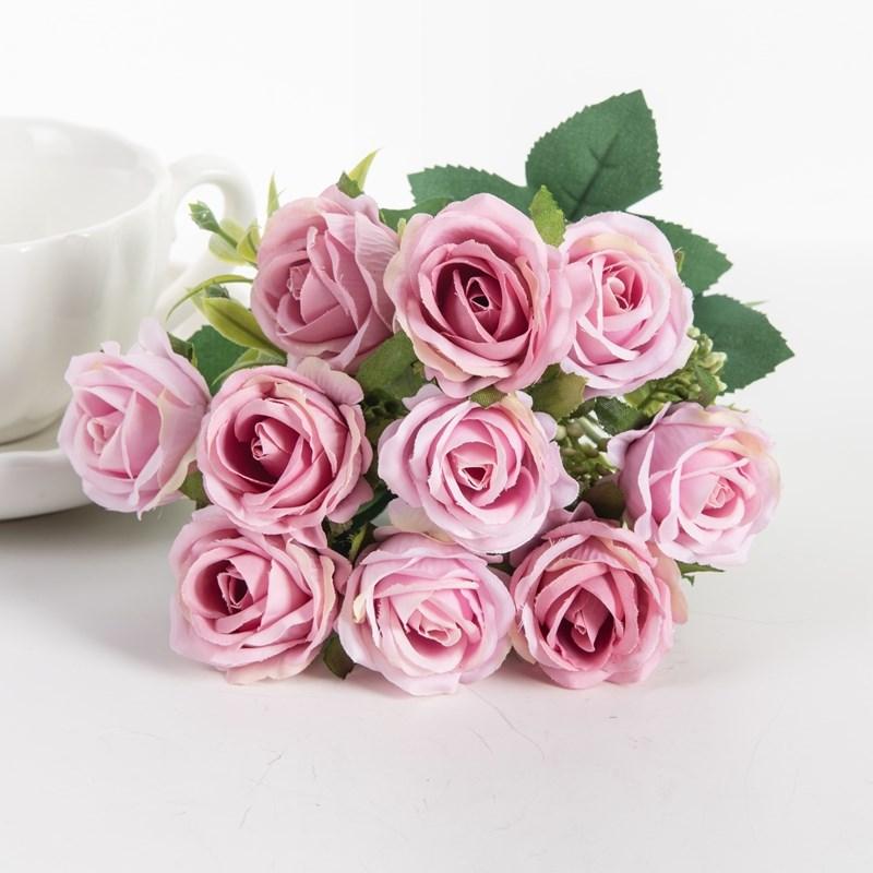 1/5pcs Artificial Flowers Silk Roses Festival Wedding Party Bouquet Household Product Vase Home Room Decorations Valentine's Day