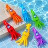Set of 6 Squid Shaped Diving Toys for Swimming Pool Water Games Durable Plastic Material Floating and Sinking Design for Outdoor Water Activities