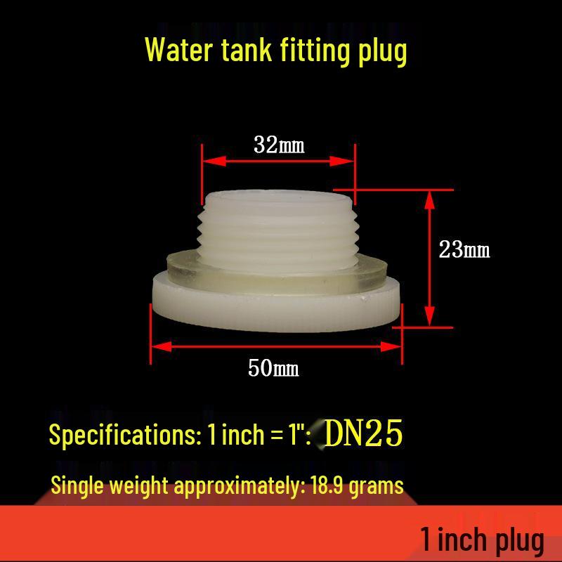 POM Anti-Corrosion Plastic Steel Connector with Internal and External Threads for Water Pipes and Tanks