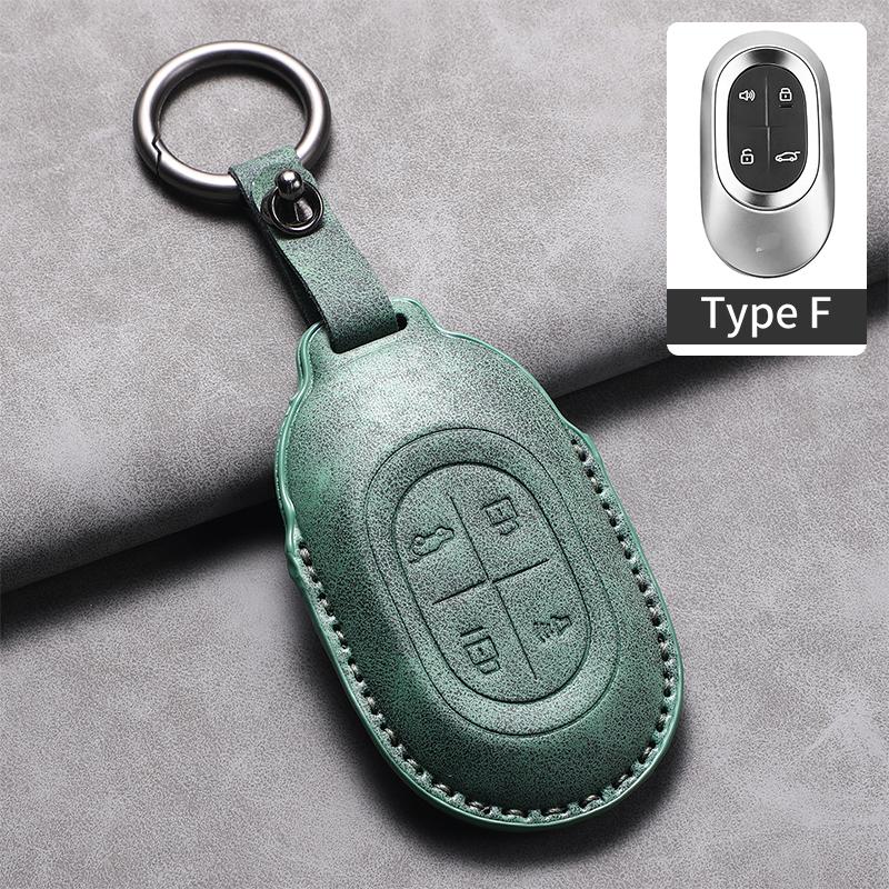 Leather Car Remote Key Case Cover For Jetour Shanhai L7 Pro MAX ULTRA Soueast S08 DM Car Protector Fob Keychain Accessories