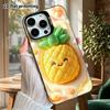 Phone Case: 2D Flat Design, Suitable for iPhone 18 17 16 15 14 13 Pro Protective Case, Cartoon Pineapple, Perfect Christmas and Halloween Holiday Gift