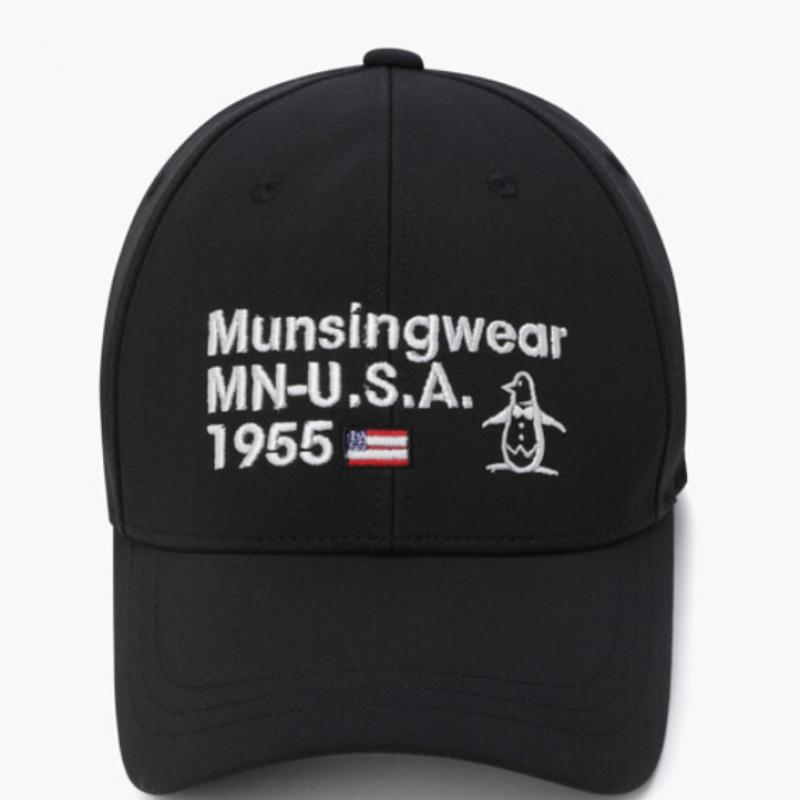 MunSingwear Men S Signature Ball Cap Black Mr121mcp11