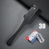 GIANXI Hair Cutting Comb Carbon Barber Shop Brush With Razor Blades Double Edge Professional Hairdressing Tools Salon Set