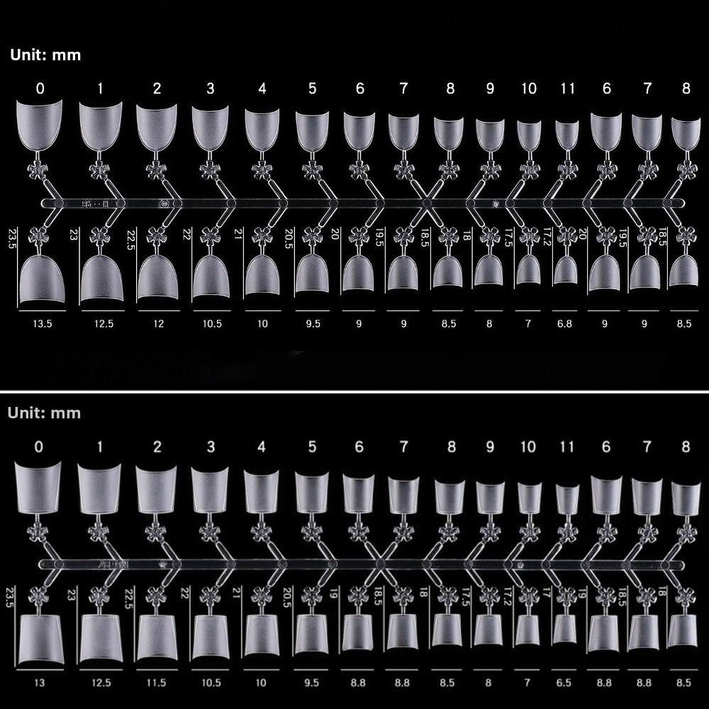 New Clear Matte Square Nail Tips Half Cover Short Round Short Square Nails DIY Fake Nails for Profional Use in Nail Salons