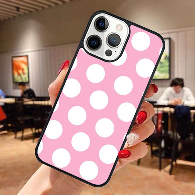 Black And White Polka Dot Phone Case For iPhone 17 Air 13 12 14 15 16  Cover For Apple Pro Max Plus Coque