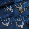 Necklace Set Light Luxury Claw Chain Tassel Jewelry Four-Piece Set Versatile Bridal Jewelry Design Bracelet