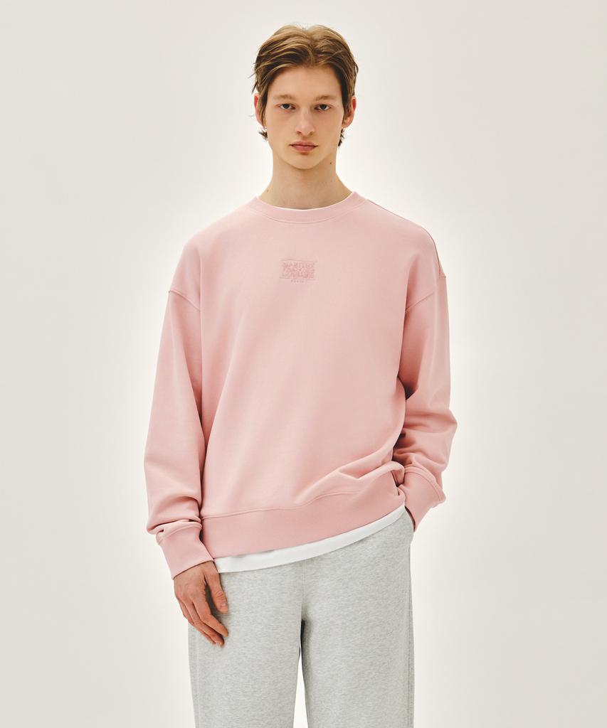 Malittepeulangsowajeobeo Drawing Classic Logo Sweatshirt Salmon