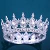 Baroque Crystal Tiaras And Crowns Rhinestone Prom Diadem Headband Crown Bridal Wedding Hair Accessories Jewelry Crown Tiara Gift