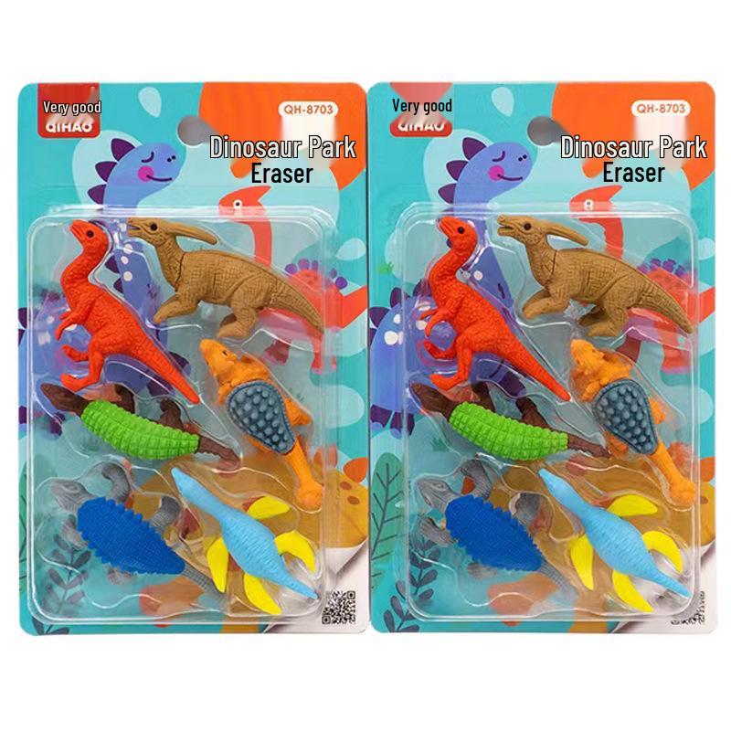 Adorable Cartoon Mini Eraser Set for Students – Perfect Back-to-School Gift