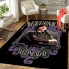 1Pc Gothic Wednesday Artwork Rug, Office Carpet Indoor Outdoor Doormat, Non-Slip Soft, Living Room, Christmas Halloween Gift M929273