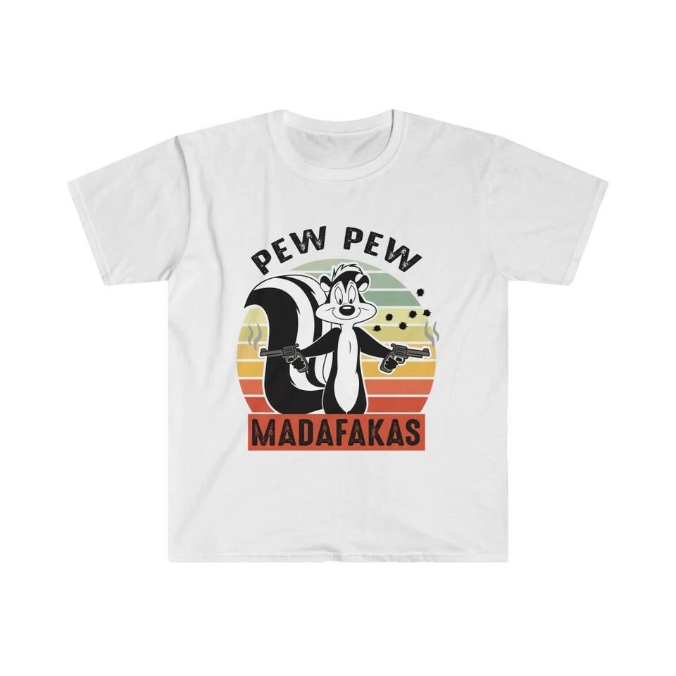 Pew Pew Madafakas Pepe Le Pew Skunk Lights T-Shirt L
