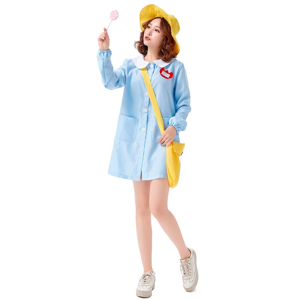 

Kindergarten Cosplay Uniform Smock with Name Halloween Popular for Classic For Nursery School Free Size [YUEEI] Tag, Costume, Kindergarteners, Women s синій