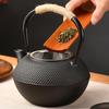 KazeSo Iron Iron Iron Iron Direct Compatible with IH Iron Cast Tea Ceremony Iron Small Cast Iron Tea Iron Tea Pot for Boiling In the Old Iron Pot for