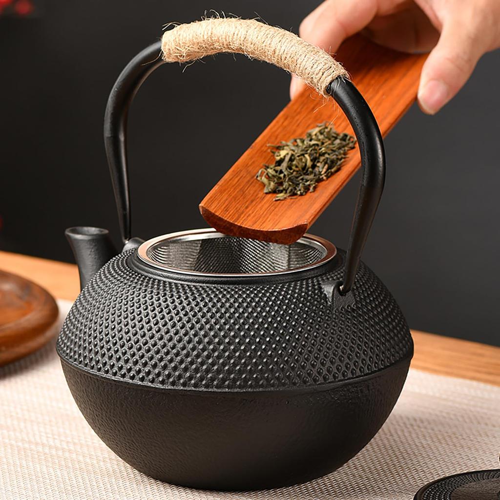 KazeSo Iron Iron Iron Iron Direct Compatible with IH Iron Cast Tea Ceremony Iron Small Cast Iron Tea Iron Tea Pot for Boiling In the Old Iron Pot for
