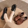 Spring and Autumn new mother shoes genuine leather middle-aged and elderly single shoes soft sole women's comfortable flat-bottomed casual 