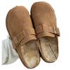 Thick-soled High-heeled Boken Half-drag Women's Autumn and Winter Models Versatile Matte Rabbit Hair Bag Head Slippers One-pedal Shoes