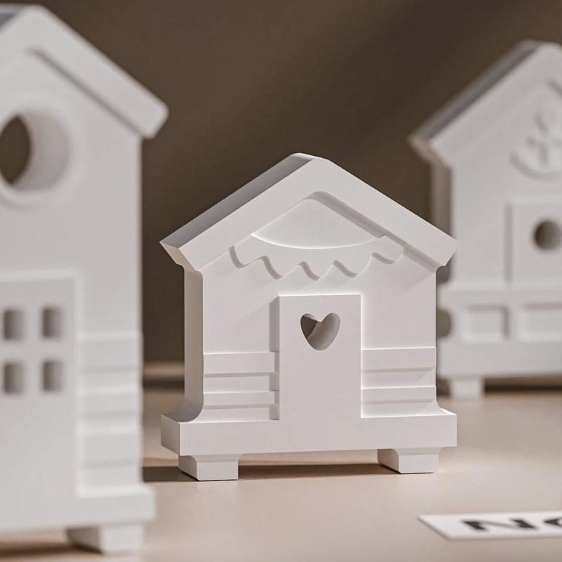 Food Grade Silicones Mold DIY Coastal House Shape Ornament Home Decors Crafting Mould With Intricate Detail