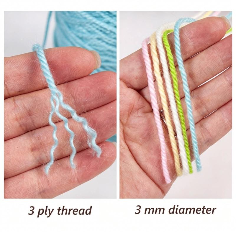 Long Time Use Tufting Yarn In Bright Color Great For Rugs And Decorative Textiles