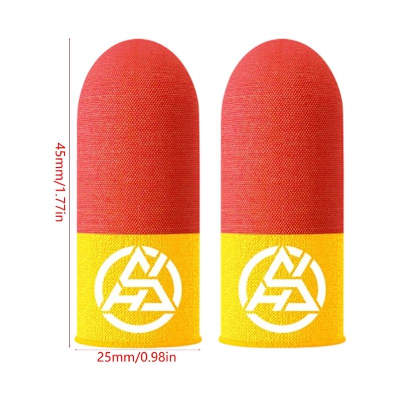 Glow In The Dark Gaming Finger Sleeves Conductive Fiber Double Tone Design For Enhancing Night Play And Precise Touch Display Control