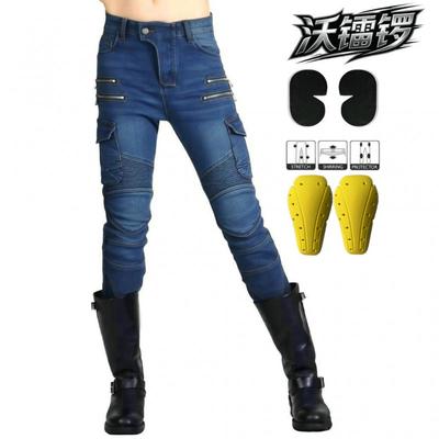 Dames Motorrijbroek All-Season Stretch Denim Beschermende Kleding Outdoor Toeren Woon-werkverkeer