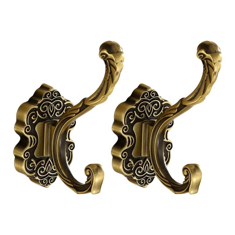 Nordic Styles Without Drilling Over Door Hook Alloy Rustproof Hanger for Coat Bags Towels Bathroom Storage