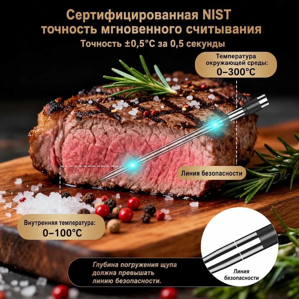 Xinsio Digital Cooking Thermometer, 12cm Probe