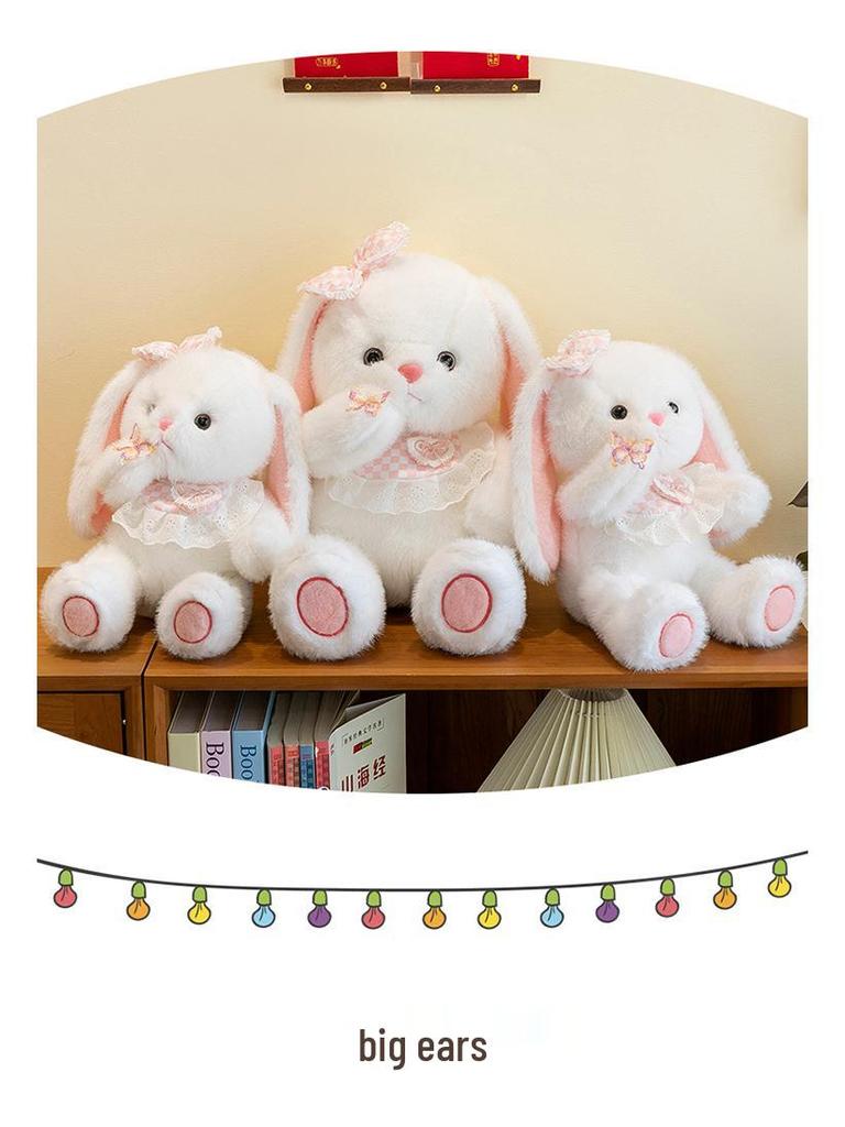 Niedliches Beruhigendes Kaninchen Plüschkissen Spielzeug - Schlafbegleiter Geschenk für Mädchen