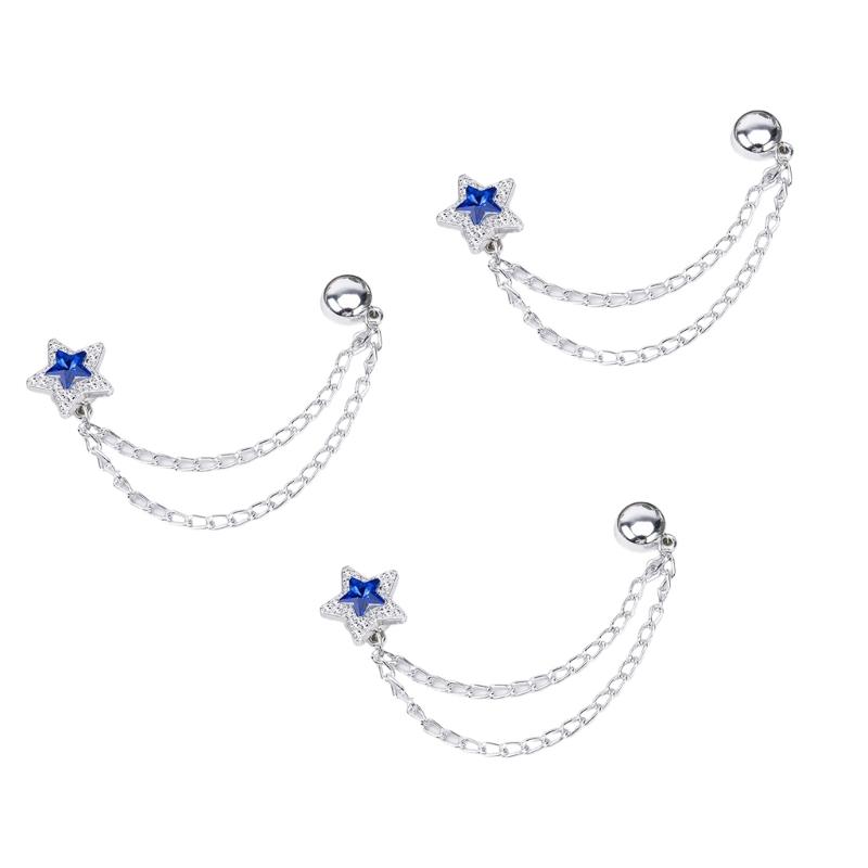 

Magnetic Snap Closure Adjustable Pant Cuffs Chain With High Strength Alloy For Cycling Running And Outdoor синий