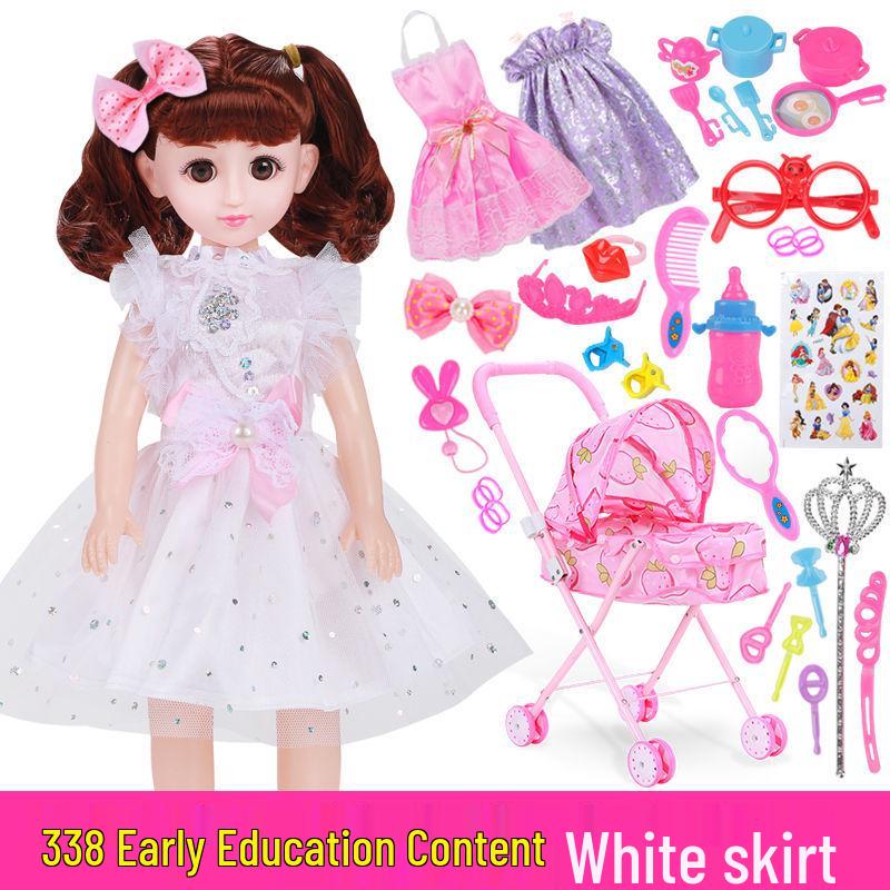 Princess Doll Stroller & Playhouse Set - Real Toy Birthday Gift for Girls
