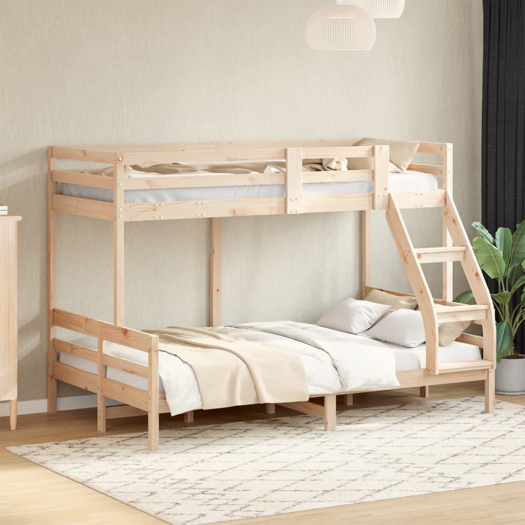 Bunk Bed 80x200 120x200 Cm Solid Pine Wood